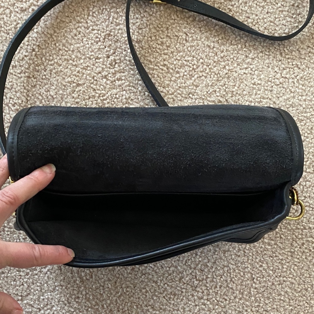 Coach Black Penny Crossbody Bag Vintage - Picture 6 of 9